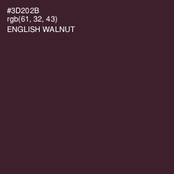 #3D202B - English Walnut Color Image